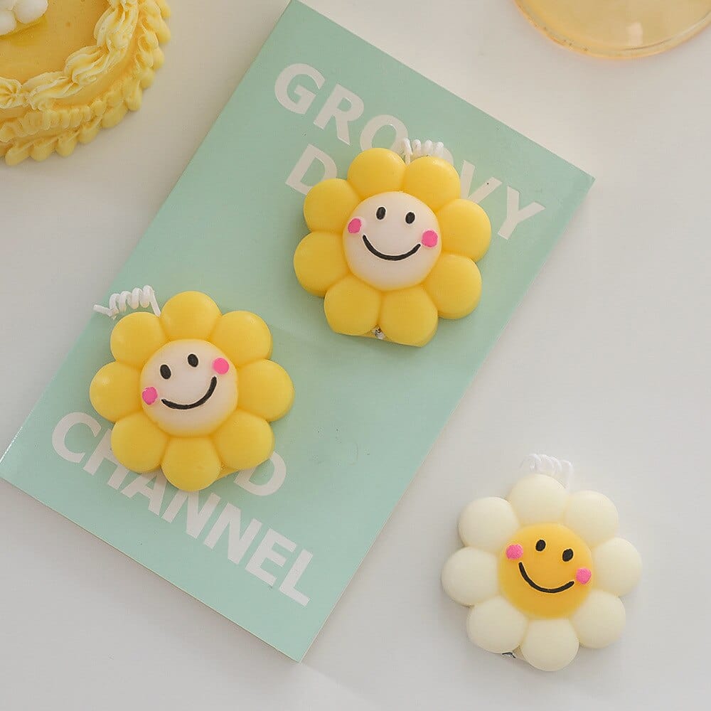 Smiley Flower Scented Candles