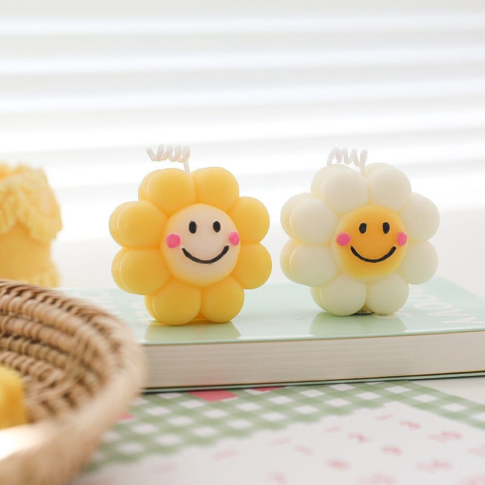 Smiley Flower Scented Candles