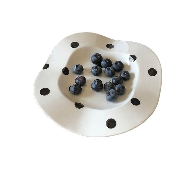 Dotted & Striped Irregular Desert Plates