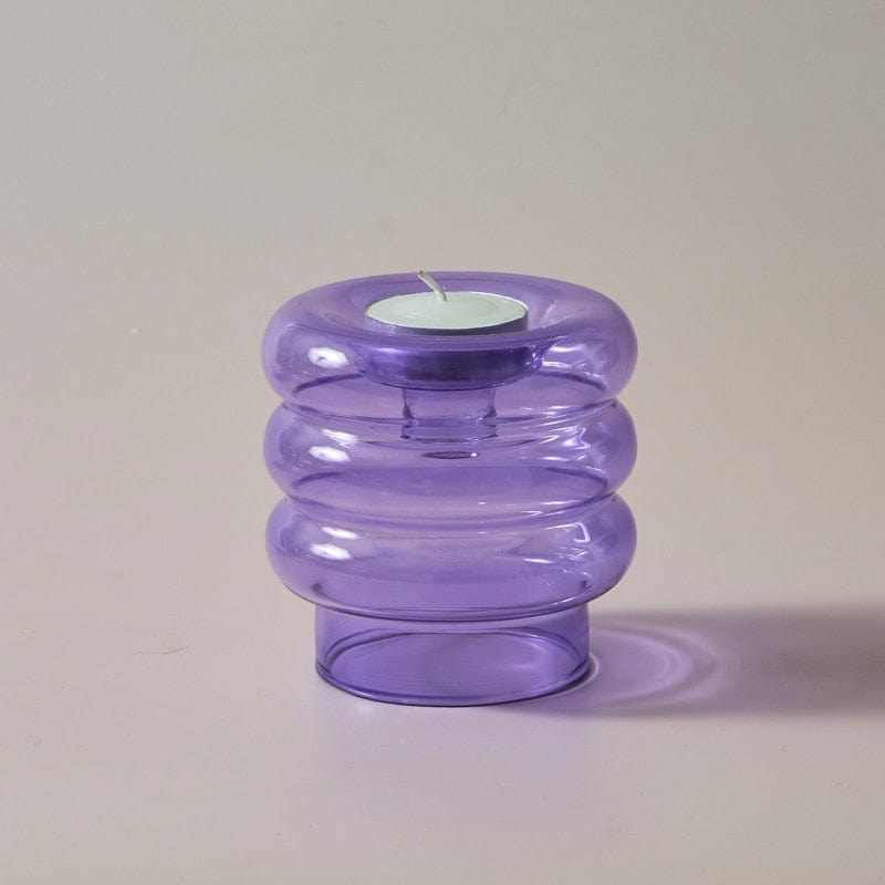 Aster Glass Candle Holder