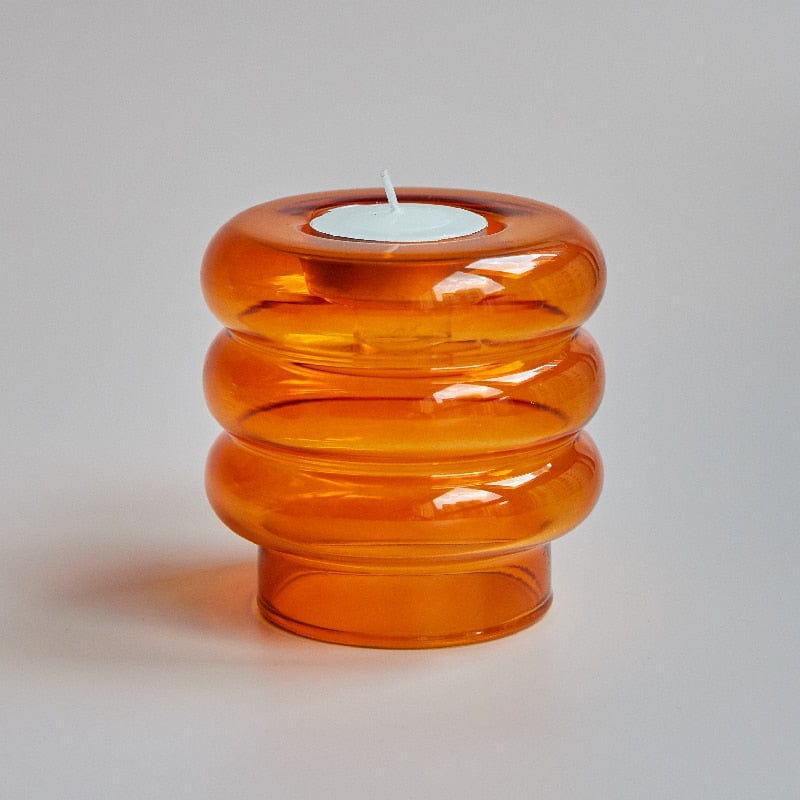 Aster Glass Candle Holder