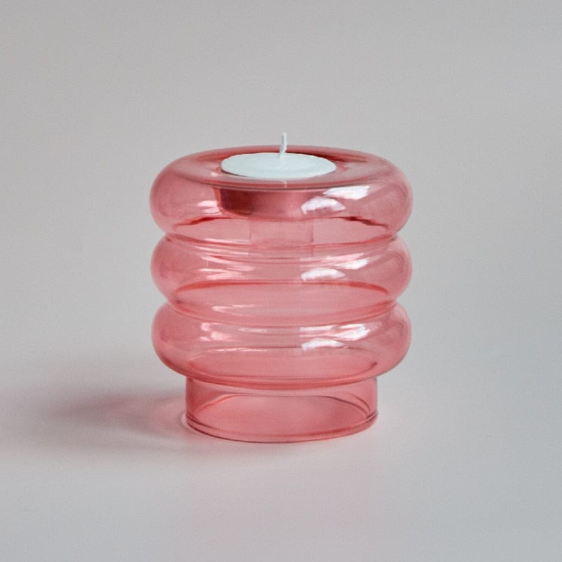 Aster Glass Candle Holder