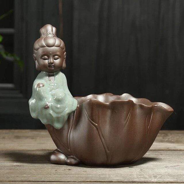Little Monk Ceramic Flower Pot