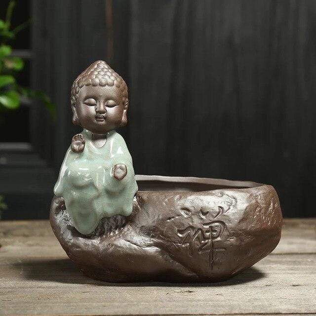 Little Monk Ceramic Flower Pot
