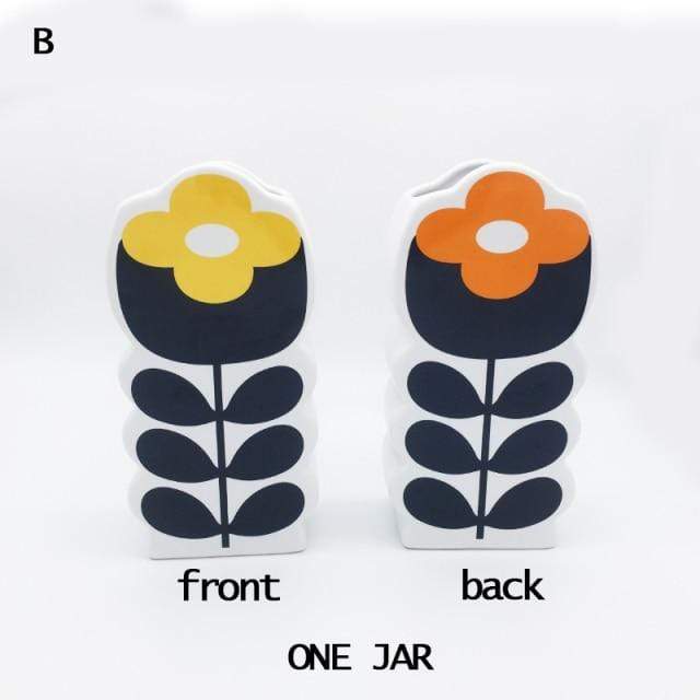 Multicolored Floral Vases