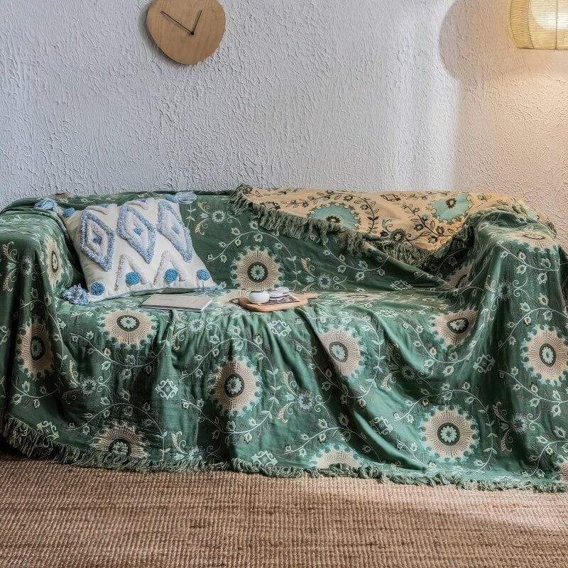 Flow Tree Cotton Throw