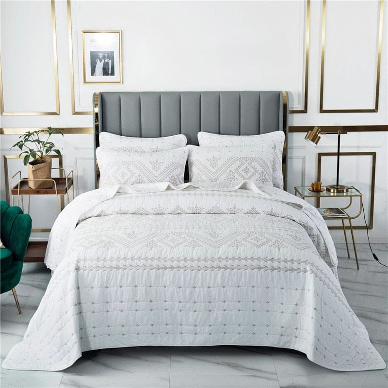 Bathilda Embroidered Bedspread Set