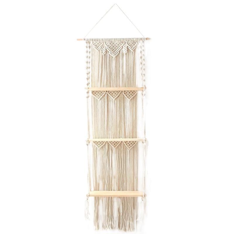 3 Tier Macrame Wall Hanging Shelf