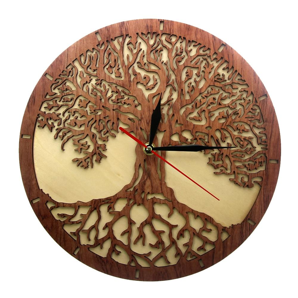 Tree of Life Wooden Clock