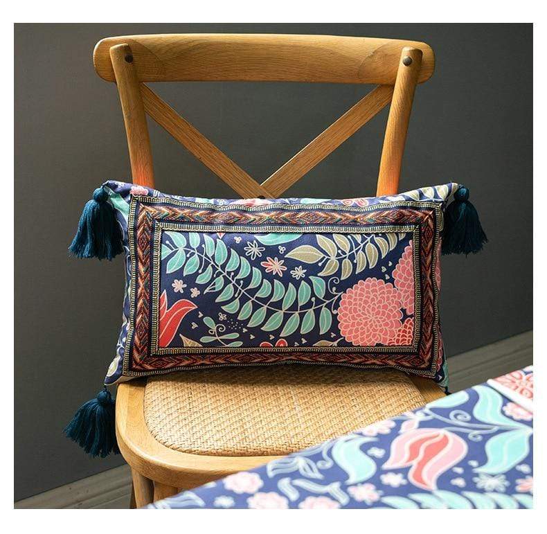 Handmade Floral Cushion Cover