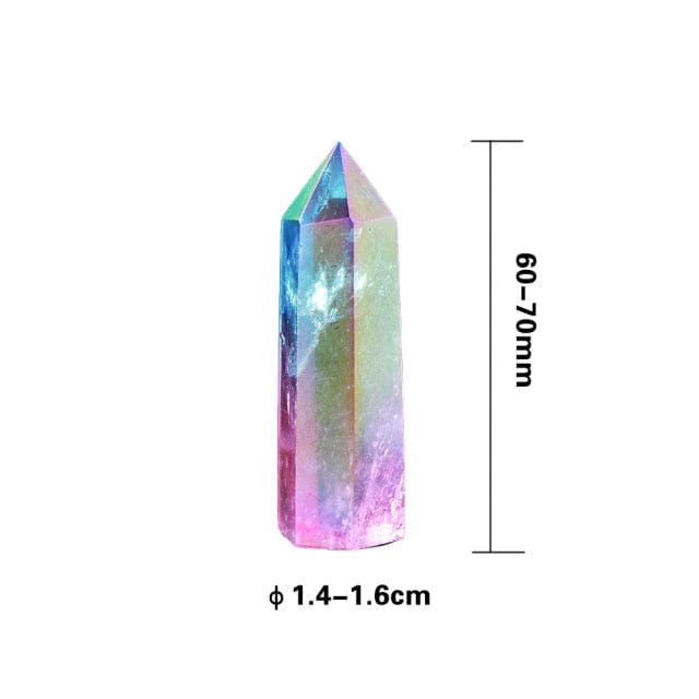 Rainbow Clear Quartz Point Tower Crystal