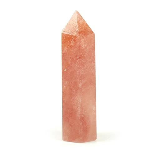 Strawberry Quartz Crystal Point Tower