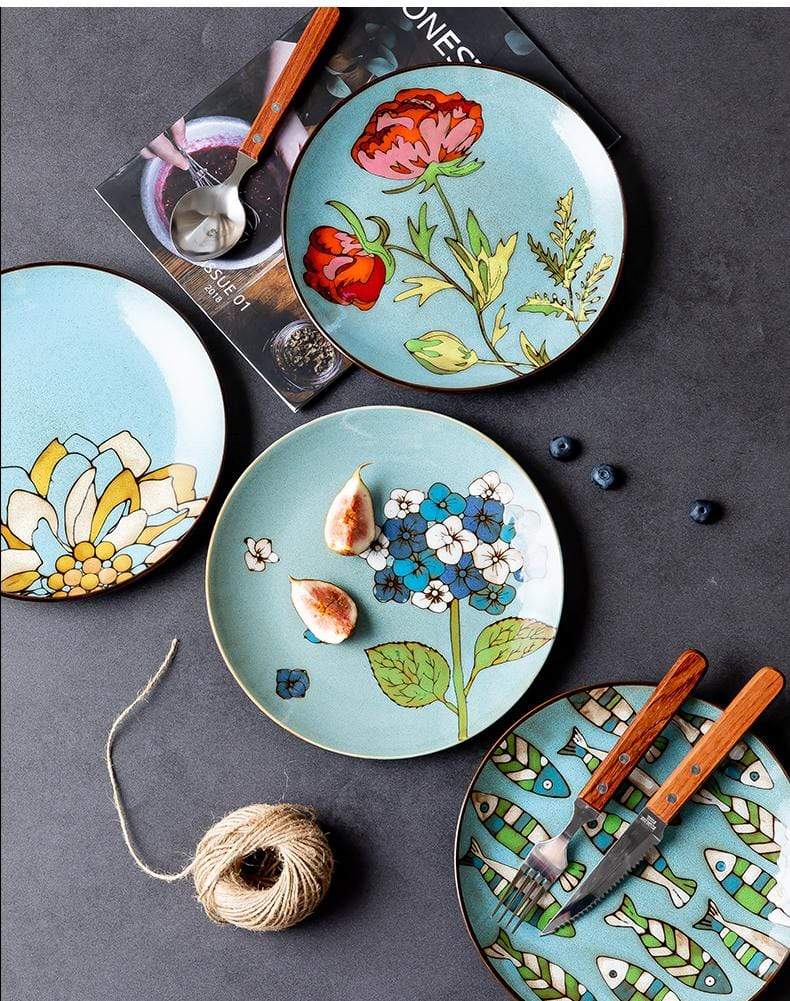 Hand Painted Ceramic Dish Collection