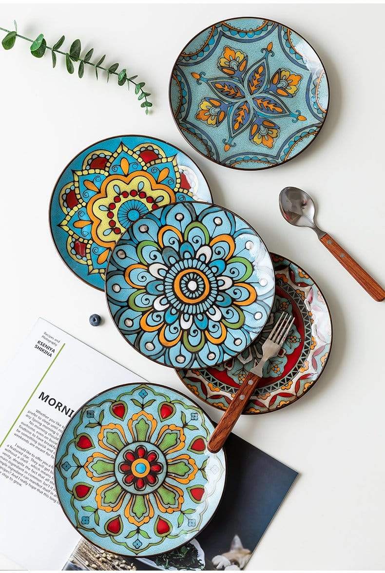 Hand Painted Ceramic Dish Collection