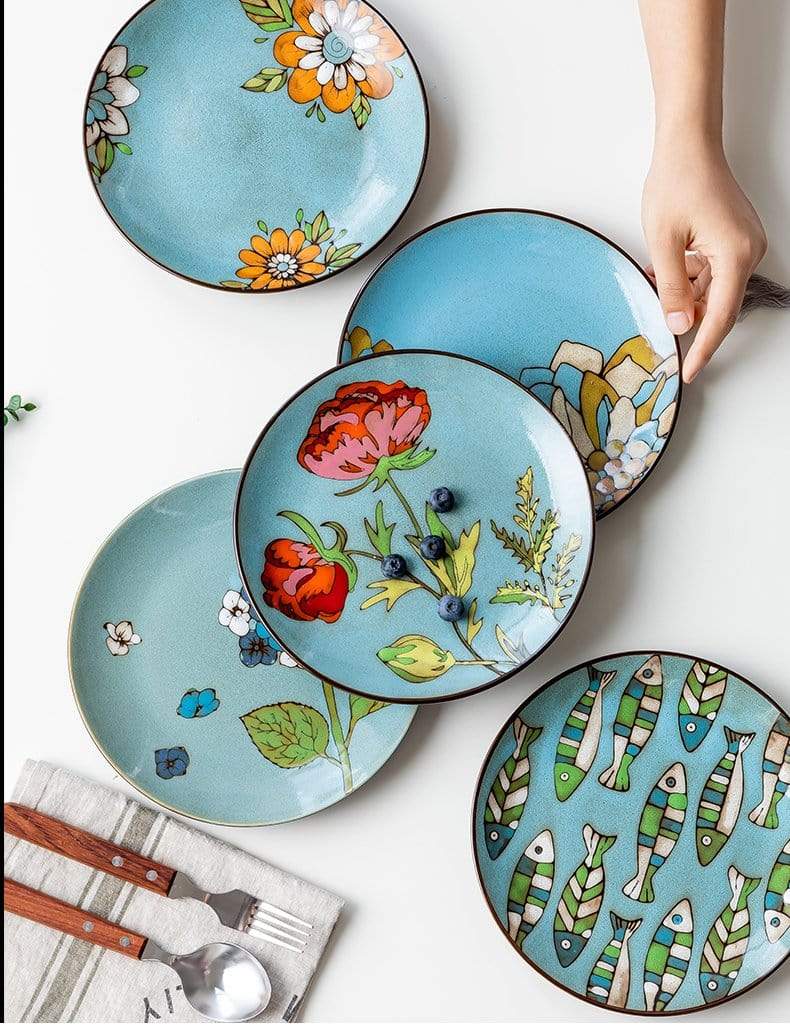 Hand Painted Ceramic Dish Collection