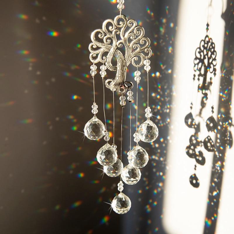 Tree Of Life Hanging Crystal Suncatcher