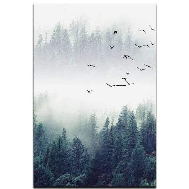 3 Piece Nordic Forest Landscape Wall Art
