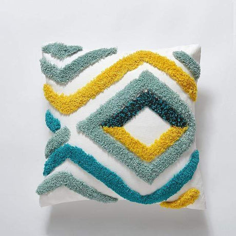 Colorful Tufted Pillow Covers