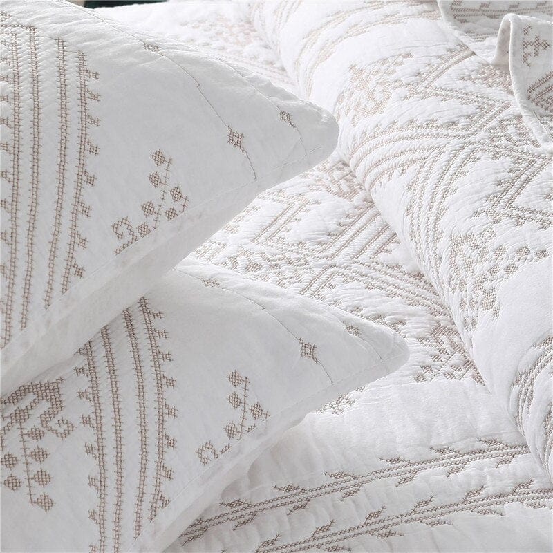 Bathilda Embroidered Bedspread Set