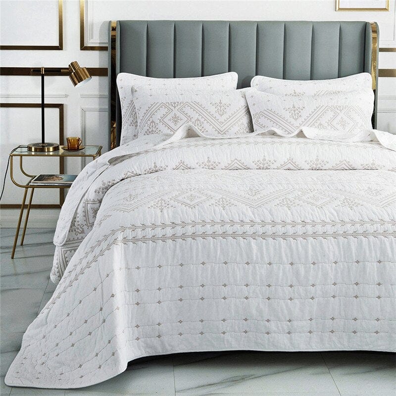 Bathilda Embroidered Bedspread Set