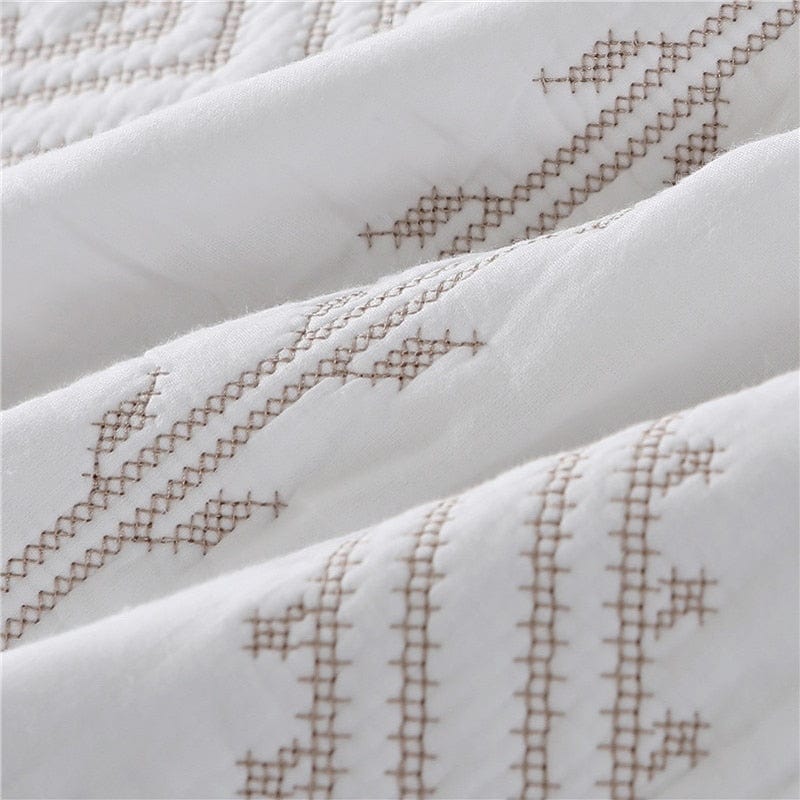 Bathilda Embroidered Bedspread Set