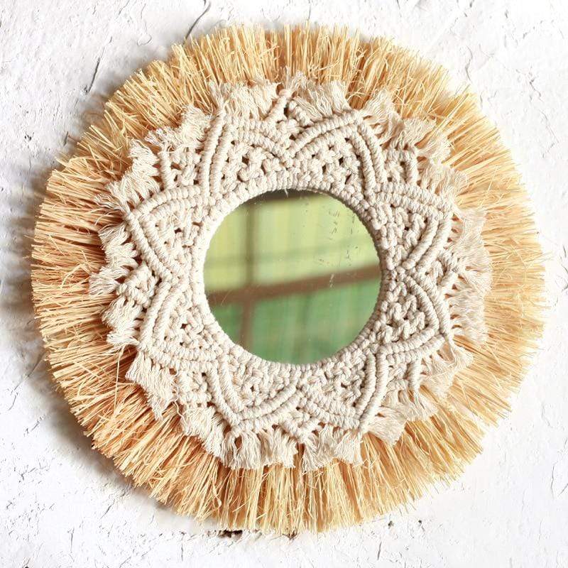 Beige Nordic Wall Mirror