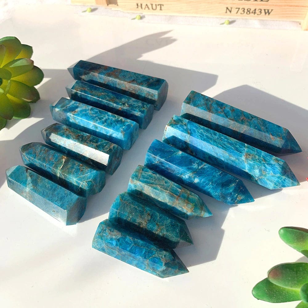 Blue Apatite Stone Tower