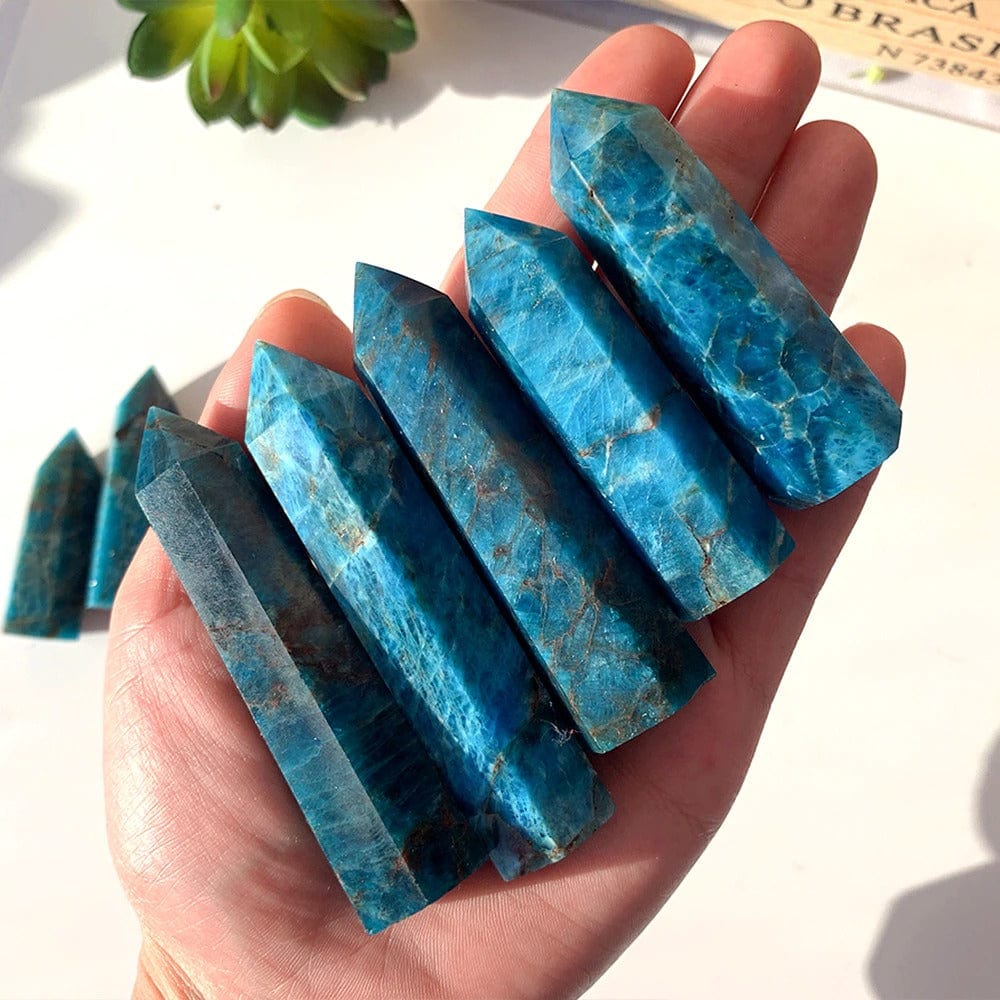 Blue Apatite Stone Tower