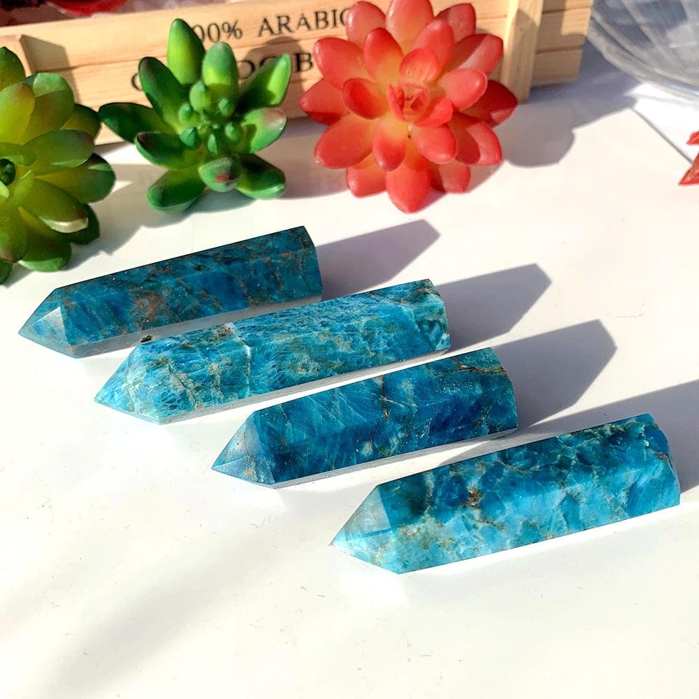 Blue Apatite Stone Tower