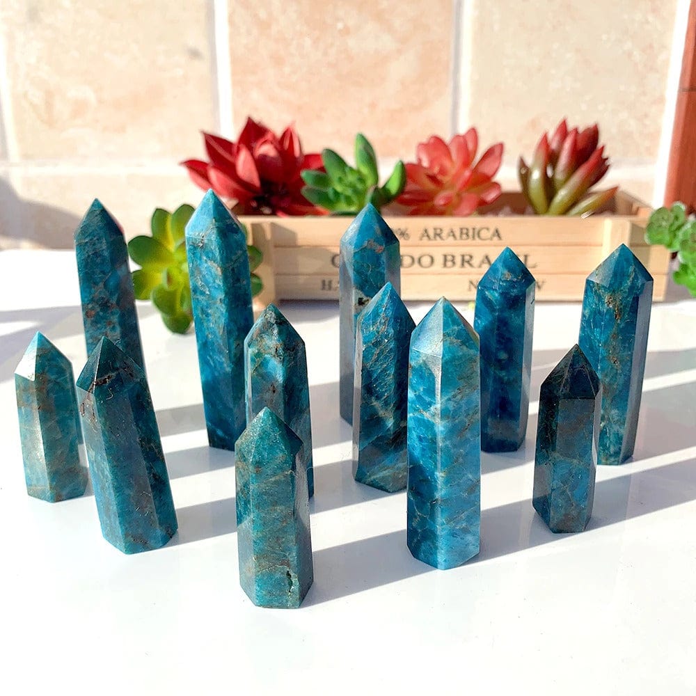 Blue Apatite Stone Tower
