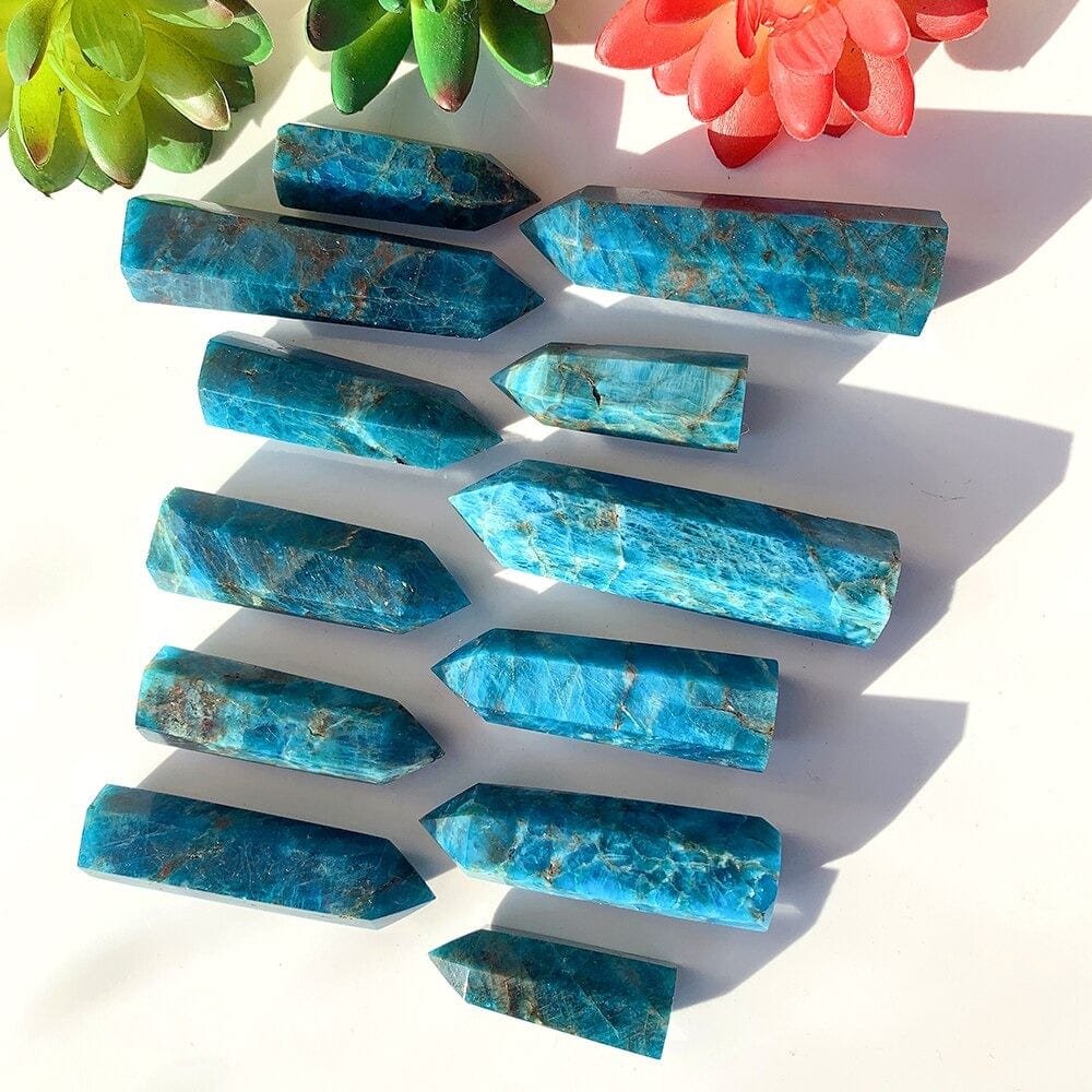 Blue Apatite Stone Tower
