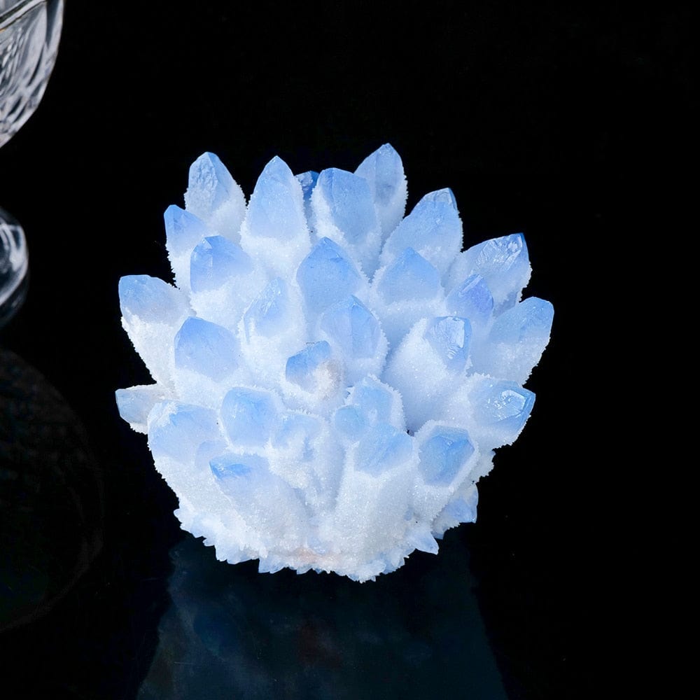 Blue Phantom Quartz Crystal Cluster