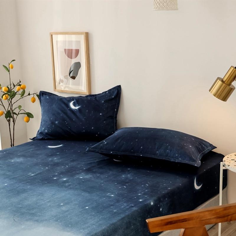 Blue Night Sky Bedding Set 3 pcs