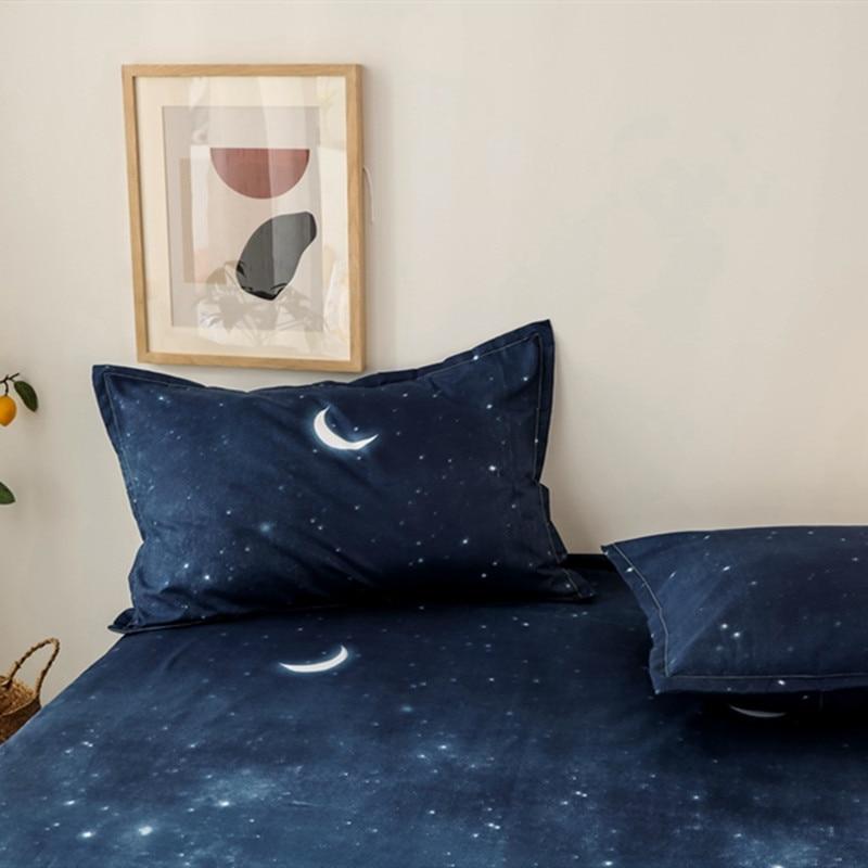 Blue Night Sky Bedding Set 3 pcs