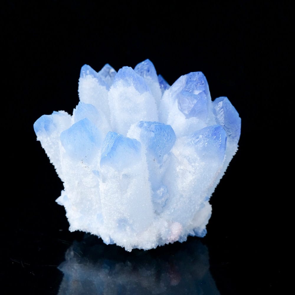 Blue Phantom Quartz Crystal Cluster