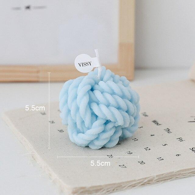 Wool Ball Scented Candles