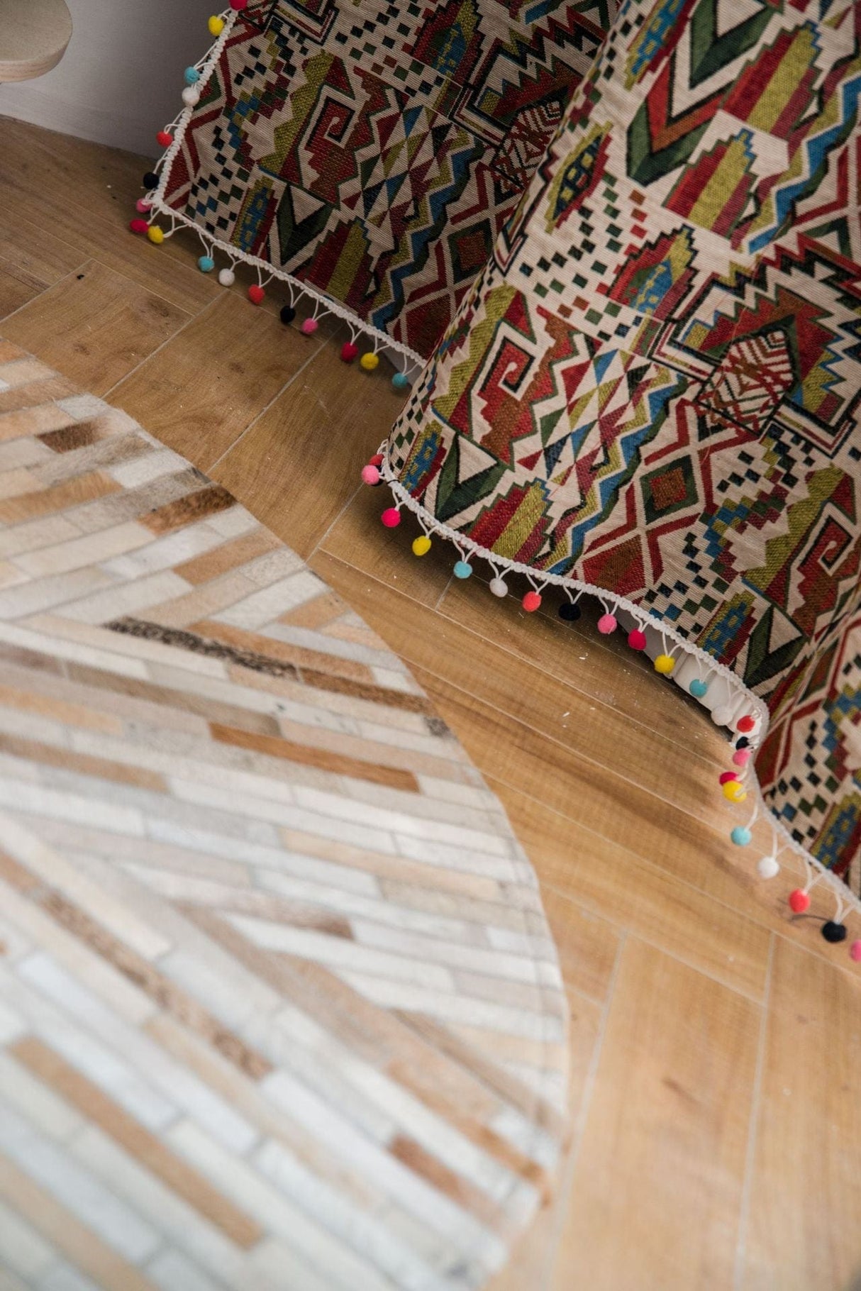 Boho Geometric Tasseled Curtains