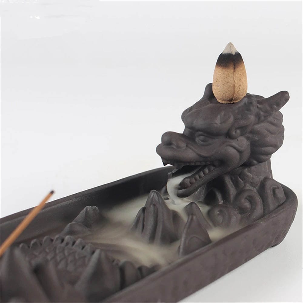 Ceramic Dragon Backflow Incense Burner
