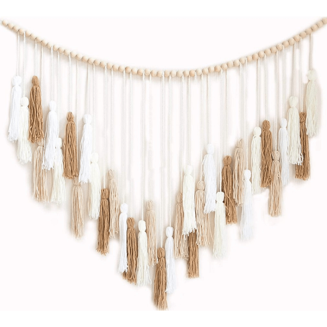 Macramé Wall Deco With Wood Beads