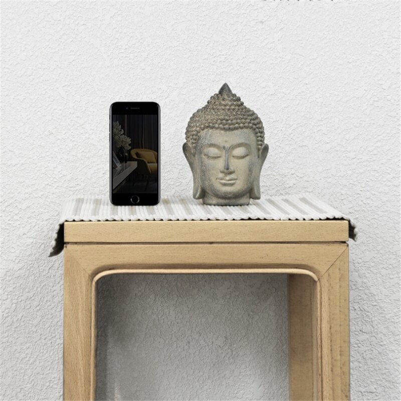Buddha Head Statue Figurine