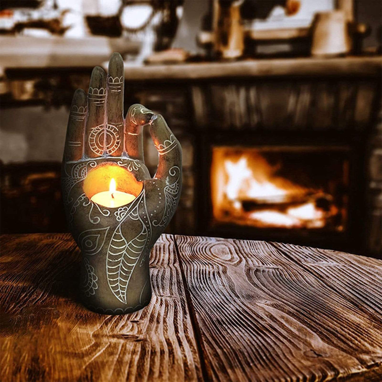 Buddha's Hand Shaped Candle Holder
