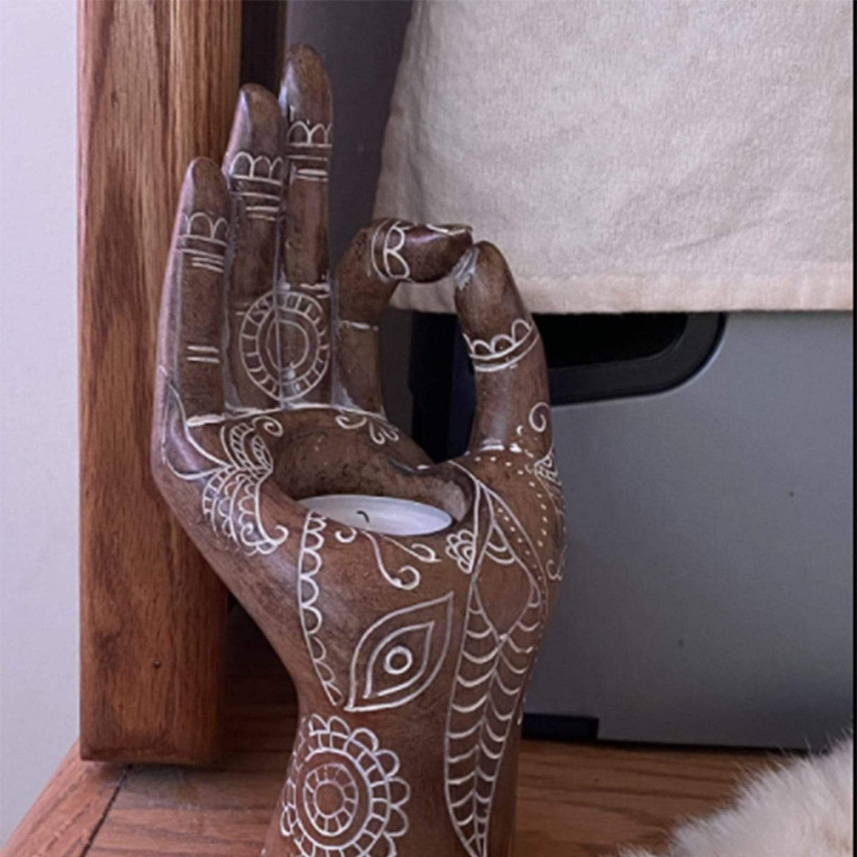 Buddha's Hand Shaped Candle Holder