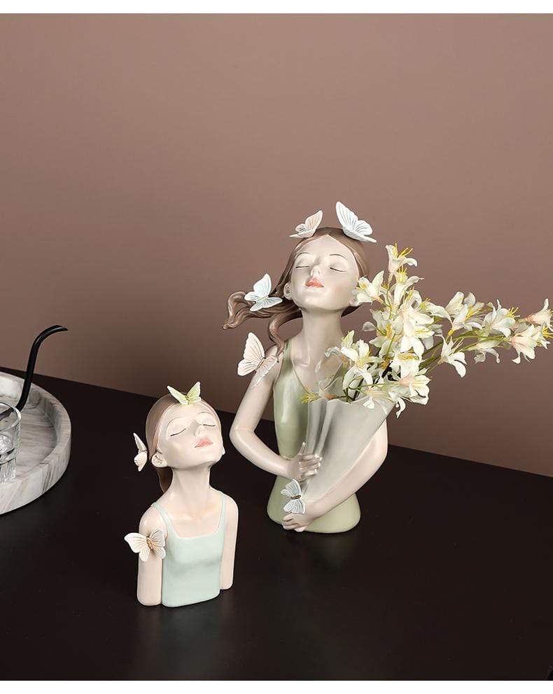 Butterfly Figurine Vase