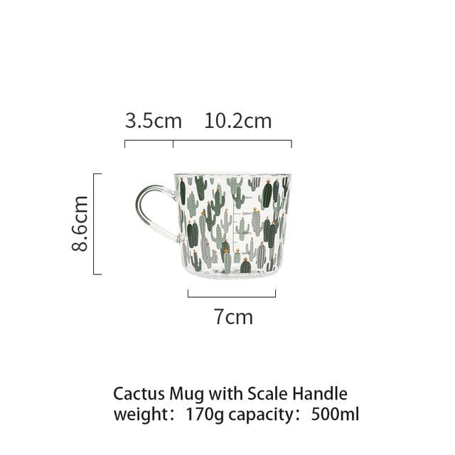 Fruits & Cactus Glass Mug