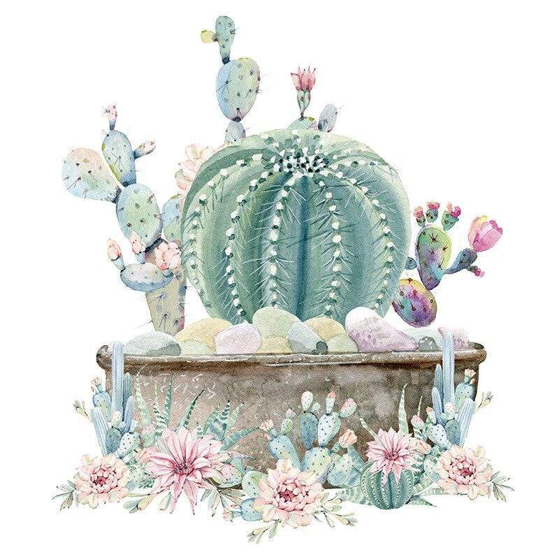 Cactus in a Pot Wall Poster