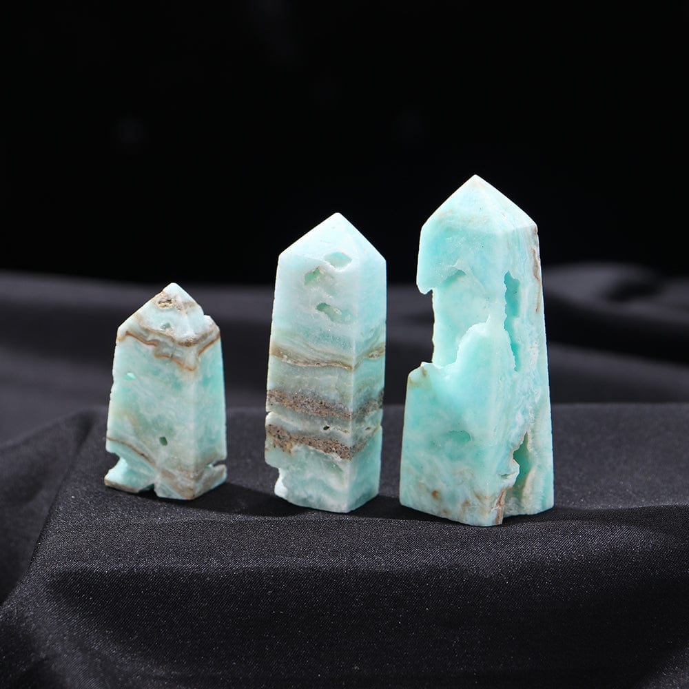 Caribbean Calcite Crystal Point Tower