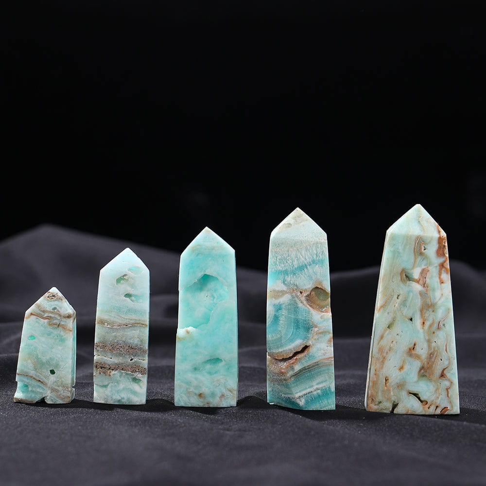 Caribbean Calcite Crystal Point Tower