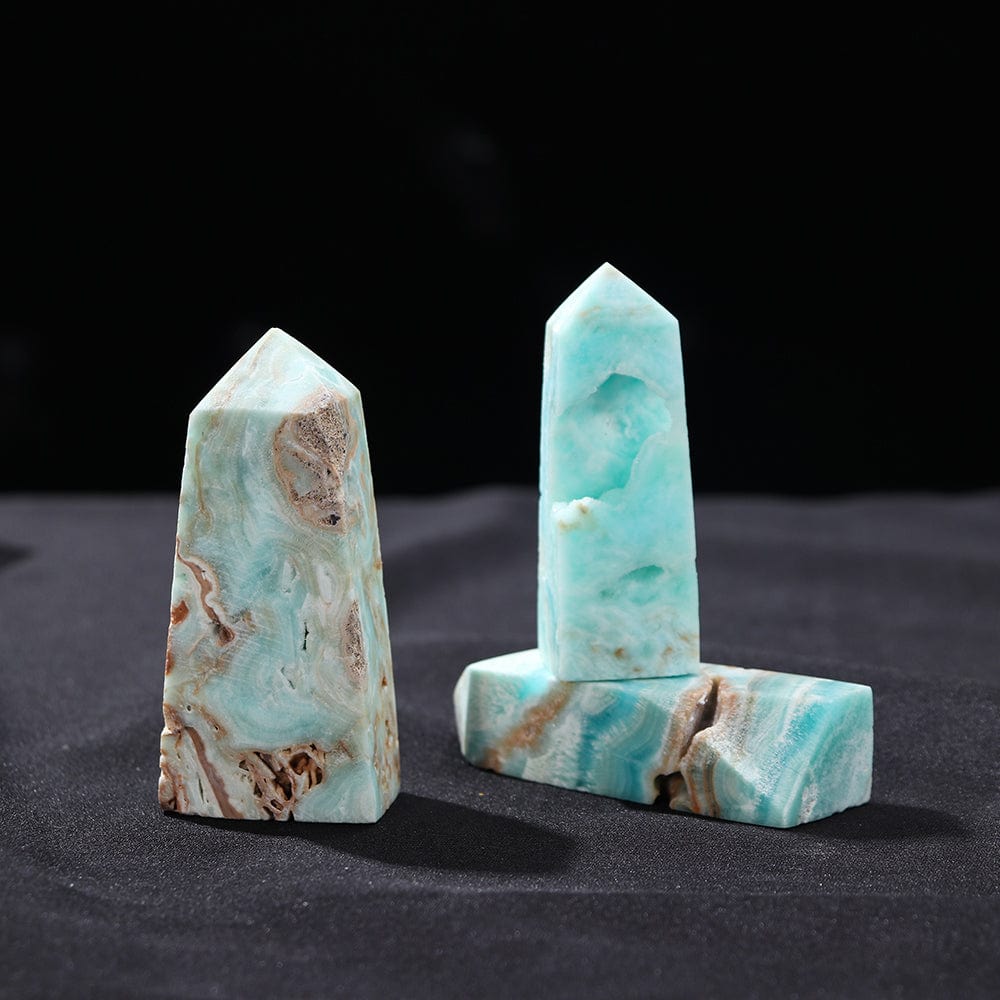 Caribbean Calcite Crystal Point Tower