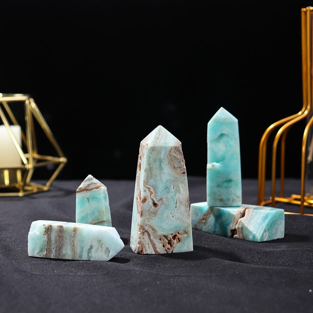 Caribbean Calcite Crystal Point Tower