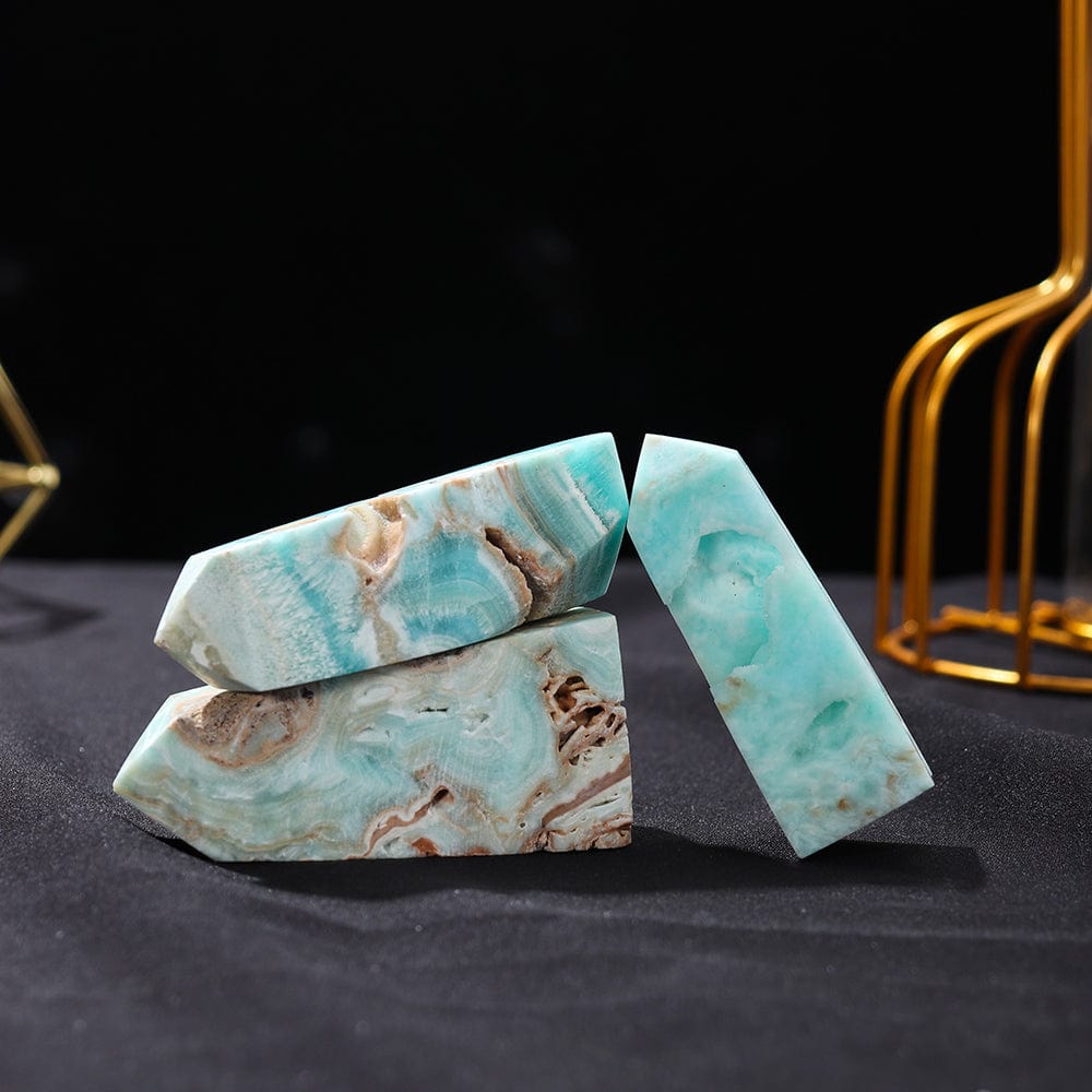 Caribbean Calcite Crystal Point Tower